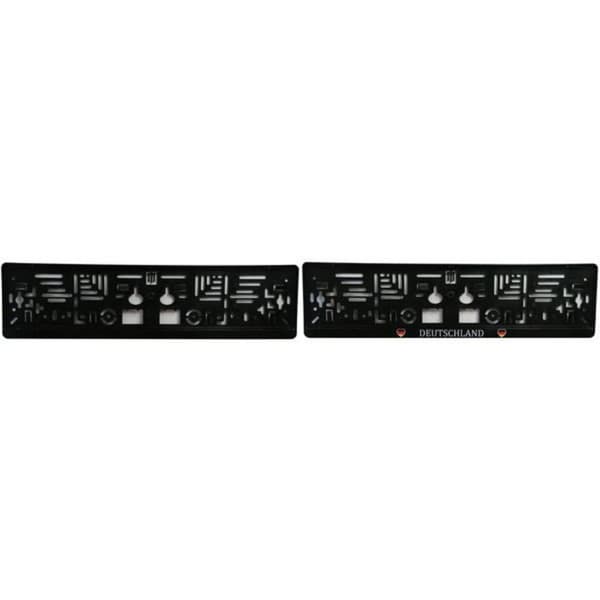 IWH Plast Hållare för registreringsskylt Svart (L x B x H) 135 x 530 x 100 mm