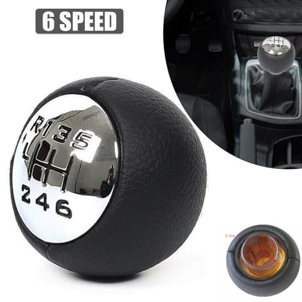 6-nopeuksinen musta vaihdetangon nuppi sopii Peugeot 307 308 3008 407 5008 807(6 vaihdetta)