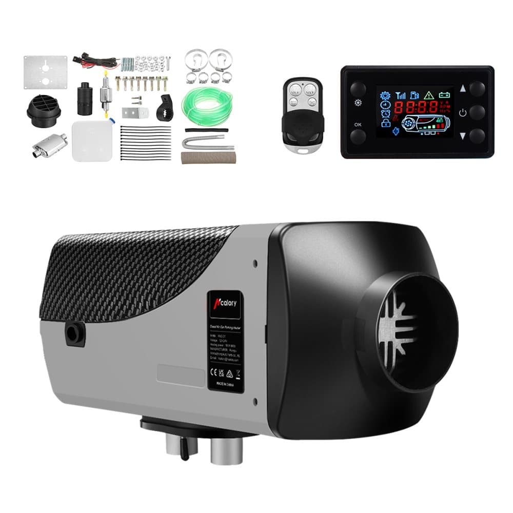 12V HCalory 8KW luftvärmare Diesel bilvärmare parkeringsvärmare luftvärmare LCD bilbil lastbil
