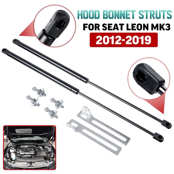 Bil Front Motorhuv Gas Shock Fjäderben Lift Stödstänger För SEAT Leon MK3 2012-2019