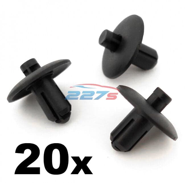 20x Trim & Body karosseri Panel Clips- Fit some Audi Wheel Ratt arch, grille, cabin.. 4D0807300