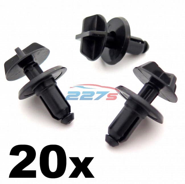 20x f�rd Bumper st�tf�ngare Clips, Wheel Ratt Arch Clips & Radiator Grille Clips W716510-S300