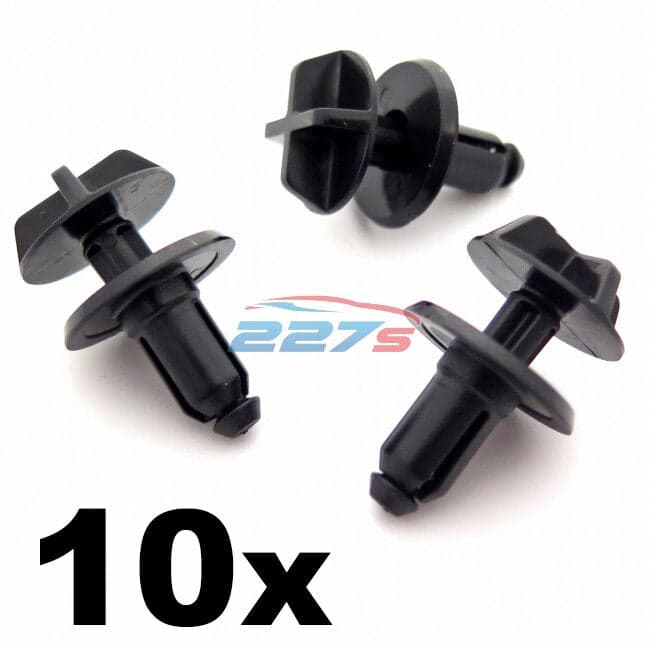 10x f�rd Bumper st�tf�ngare Clips, Wheel Ratt Arch Clips & Radiator Grille Clips W716510-S300