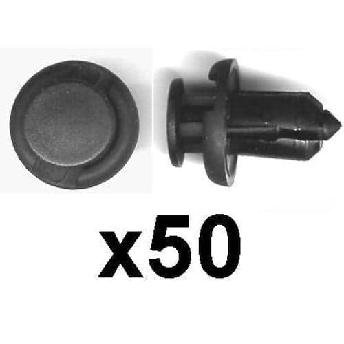 50x 10mm Bumper Clips- Fits some Honda, Nissan & Toyota models