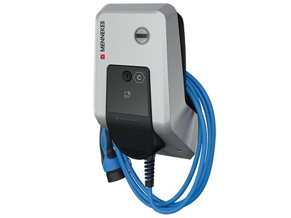 MENNEKES AMTRON Charge Control 11 C2, musta, hopea, seinä, TN, TT, IK10, IP54, I musta, Hopea