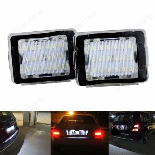 Mercedes Benz LED License Number Plate Light A45 AMG X166 GL63 X156 GLA45 ML63