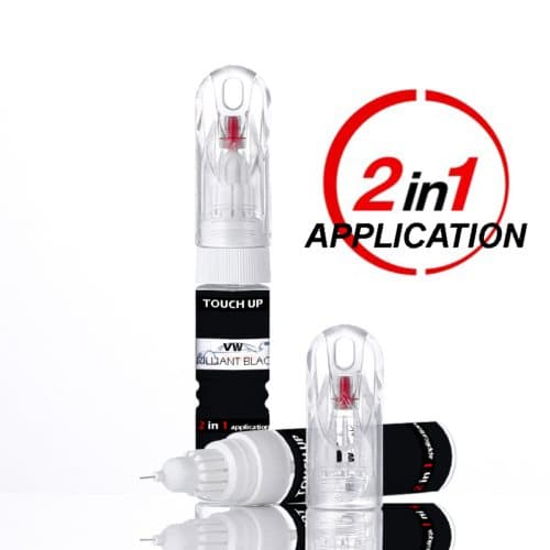 VW/AUDI LY9B BRILLIANT BLACK PAINT TOUCH UP PEN/BRUSH SCRATCH CHIP REPAIR