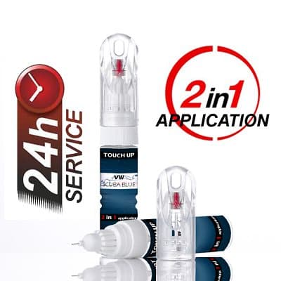 VW/AUDI LX5Q SCUBA BLUE TOUCH UP PAINT PEN/BRUSH SCRATCH CHIP REPAIR