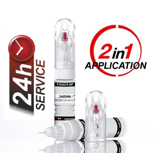 SUZUKI SUPERIOR WHITE 26U TOUCH UP PEN BOTTLE BRUSH REPAIR PAINT SCRATCH