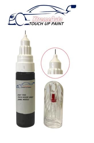 Fiat TECH HOUSE GREY 735 A TOUCH UP PEN REPAIR PAINT WITH BRUSH SCRATCH 500