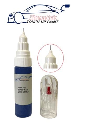 Audi TURBO BLUE LV5C TOUCH UP PEN BOTTLE BRUSH REPAIR PAINT CHIP SCRATCH CAR