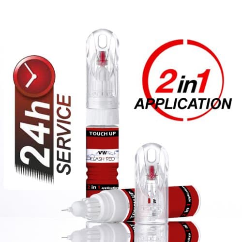 VW/AUDI FLASH RED LP3G TOUCH UP PAINT PEN/BRUSH SCRATCH CHIP REPAIR