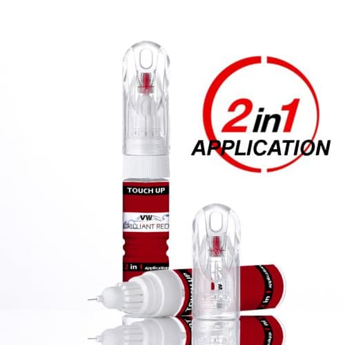 VW/AUDI LY3J BRILLIANT RED PAINT TOUCH UP PEN/BRUSH SCRATCH CHIP REPAIR
