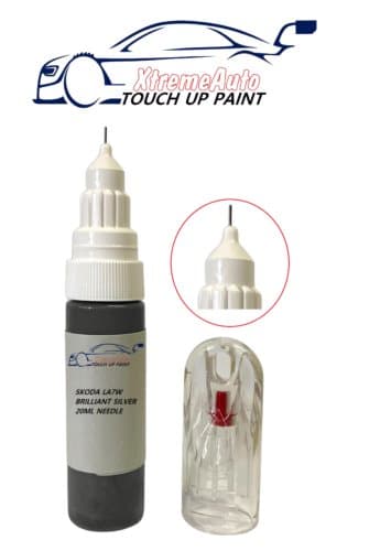 Skoda BRILLIANT SILVER LA7W TOUCH UP PEN BOTTLE REPAIR PAINT OCTAVIA FABIA