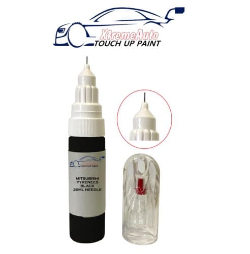 MITSUBISHI PYRENEES BLACK X08 TOUCH UP PEN BOTTLE BRUSH REPAIR PAINT SCRATCH