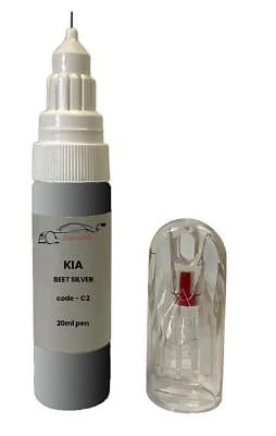 Kia Besta Beet Silver Met. C2 Touch Up Paint Pen Chip,Scratch,Repair