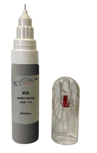 Kia Carens Wheat Silver Met C3 Touch Up Paint Pen Chip,Scratch,Repair