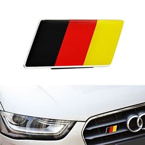 GERMAN FLAG CAR GRILLE BADGE SUIT VW GOLF BMW AUDI T5 T6 T5.1 BRAND NEW