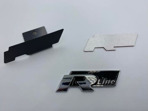 R Line CHROME Badge Grill fit for VW Volkswagen Golf Polo Scirocco Sticker R