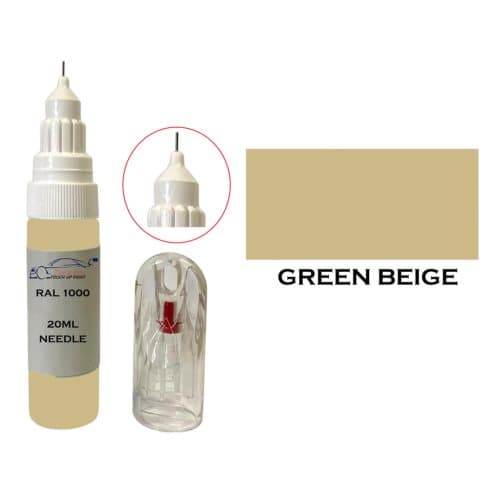 Ral 1000 Green Beige Dull Matt Touch Up Paint Brush Pen Wood Scratch Upvc Pvc
