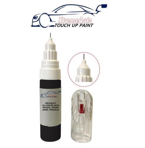 Touch Up Car Paint 20Ml Pen Renault Gloss Black Wheel Clio Zoe Kadjar Etc