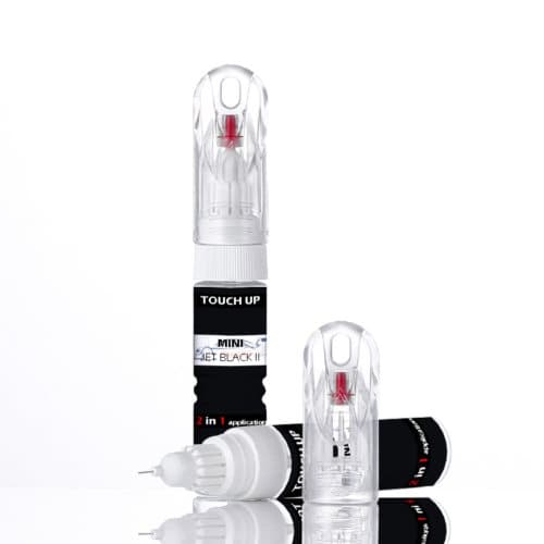 Touch Up Paint Pen Mini Mini Cooper Jet Black Ii 668 Needle + Brush