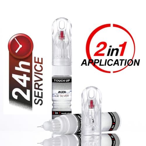 Audi Ice Silver Lx7W Touch Up Pen Bottle Brush Repair Paint Chip Scratch