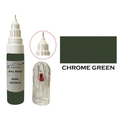 Ral 6020 Chrome Green Gloss Touch Up Paint Brush Pen Wood Scratch Upvc Pvc