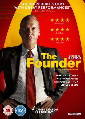 The Founder DVD (2017) Michael Keaton, Hancock (DIR) cert 12 English Brand New