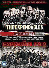 The Expendables/The Expendables 2 DVD (2013) Sylvester Stallone cert 15 2 discs Englist Brand New