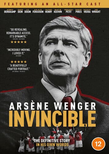 Arséne Wenger: Invincible DVD (2021) Gabriel Clarke cert 12 Englist Brand New