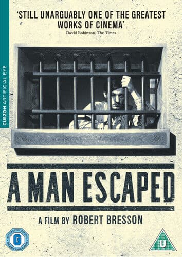 A Man Escaped DVD (2018) Francois Leterrier, Bresson (DIR) cert U Englist Brand New