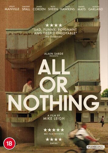 All Or Nothing DVD (2021) Timothy Spall, Leigh (DIR) cert 18 Englist Brand New