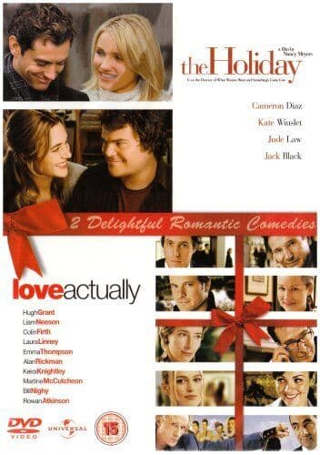 The Holiday/Love Actually DVD (2007) Cameron Diaz, Meyers (DIR) cert 15 2 discs Englist Brand New
