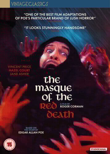 The Masque of the Red Death DVD (2021) Vincent Price, Corman (DIR) cert 15 2 Englist Brand New