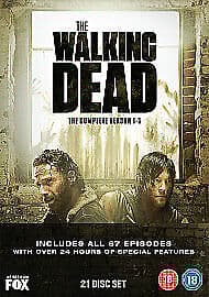 The Walking Dead: The Complete Seasons 1-5 DVD (2015) Lauren Cohan cert 18 21 Englist Brand New