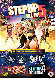 Step Up 1-5 DVD (2014) Channing Tatum, Fletcher (DIR) cert 12 5 discs Englist Brand New