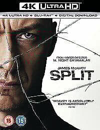 Split DVD (2017) James McAvoy, Shyamalan (DIR) cert 15 2 discs English Brand New