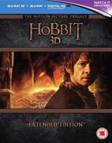 The Hobbit: Trilogy - Extended Edition DVD (2015) Martin Freeman, Jackson (DIR) Englist Brand New