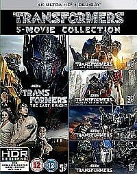Transformers: 5-movie Collection DVD (2017) Shia LaBeouf, Bay (DIR) cert 12 11 Englist Brand New