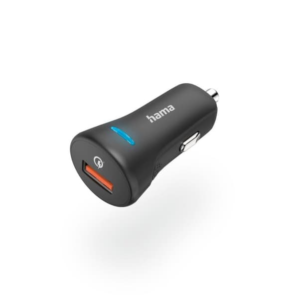 Hama Auto Hurtigoplader Qualcomm&reg; Quick Charge™ 3.0 USB-A 19.5W sort