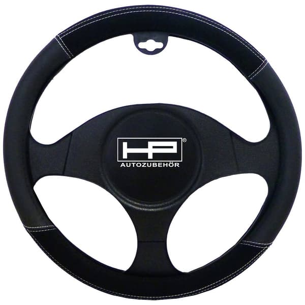 HP Autozubehör Rattklädsel (Ø x H) 39 cm x 4 cm Velour, Konstläder Svart 37 - 39 cm