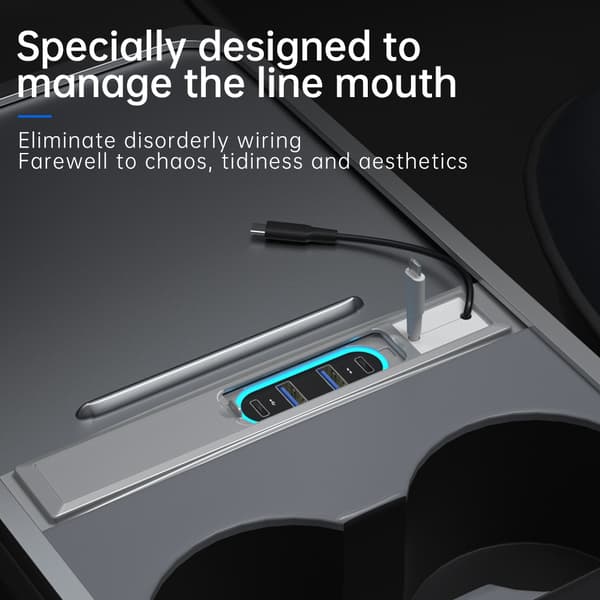 USB-latauskonsoli Z62A Tesla Model 3 / Y 27W