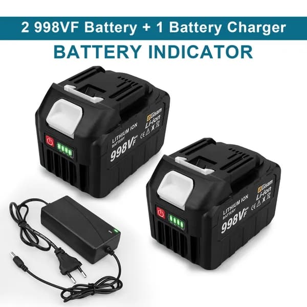 Uppladdningsbart batteri, 22500mAh, Batteriindikator
