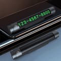 Miniatyrbilde 4 av 7: Tellur Temporary Car Parking Card For Two Phone Numbers Metallic Black