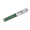 Pikkukuva 1 / 6: Tellur Temporary Car Parking Phone Number Card Metallic Silver
