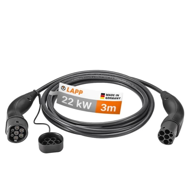Lapp Mobility Type 2 -latauskaapeli sähköautoon 22 kW - 3 metriä