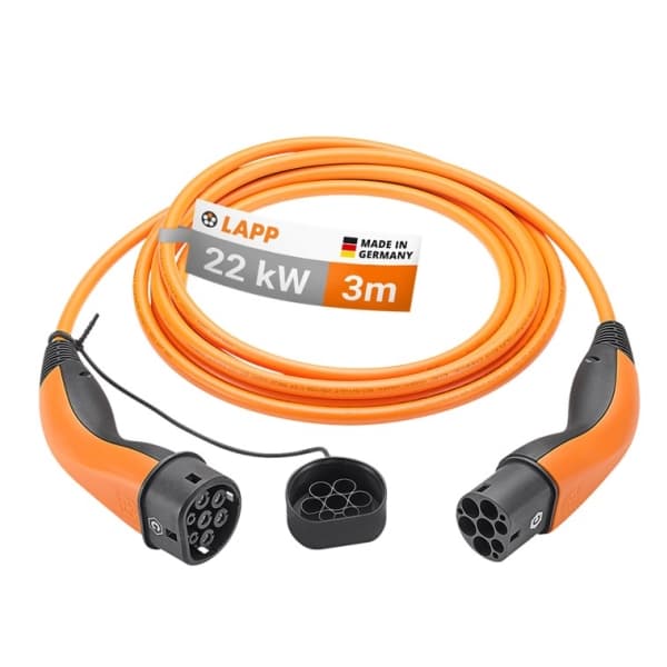 Lapp Mobility Type 2 -latauskaapeli sähköautoon 22 kW - 3 metriä