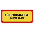 Pikkukuva 2 / 4: Puskuritarra - Barn i bilen