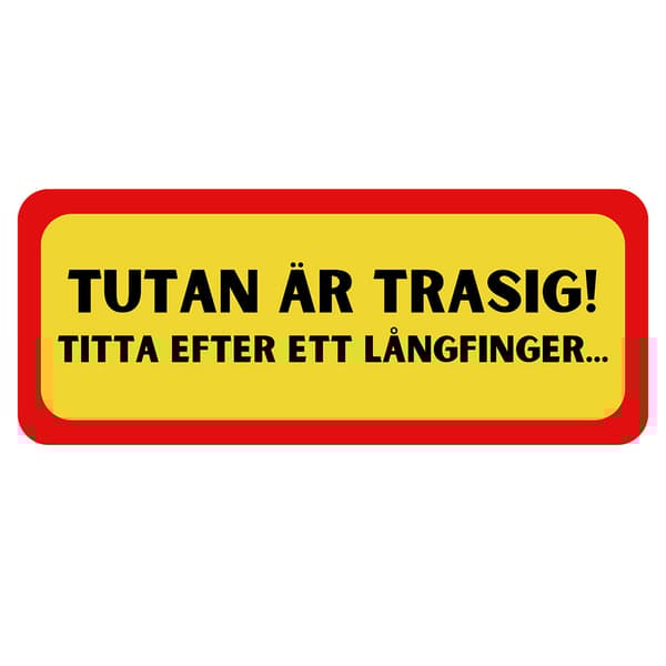 Bildekal - Tutan är trasig